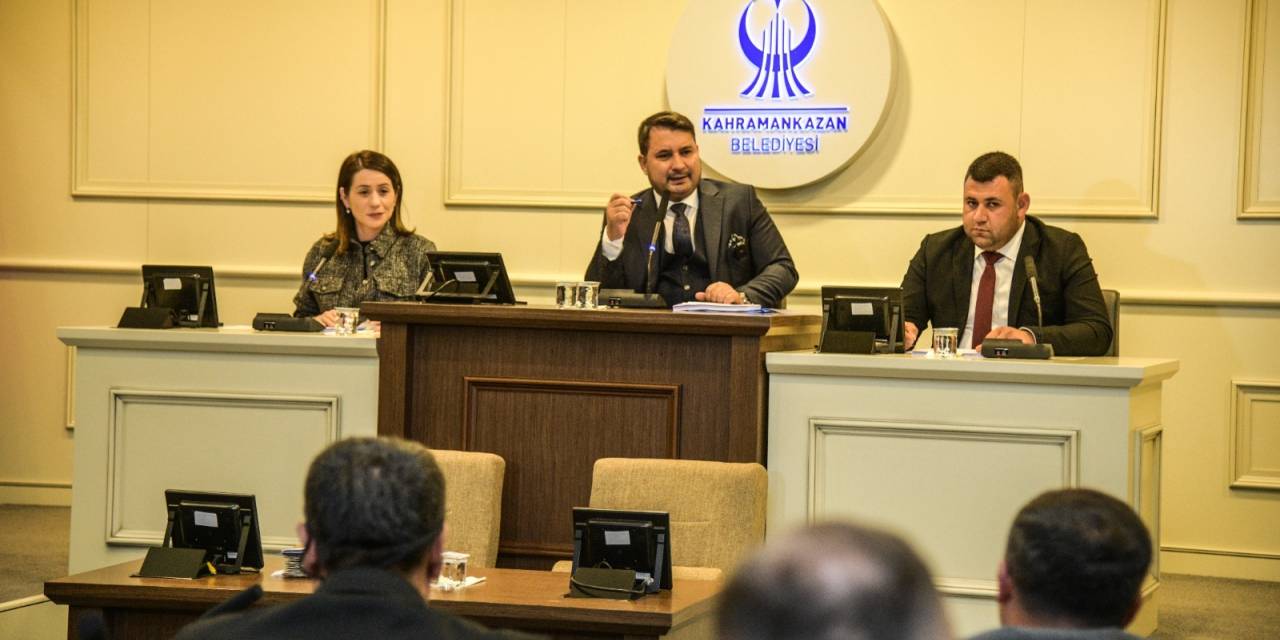 Kahramankazan Belediye Meclisi kasım ayı toplantısını gerçekleştirdi