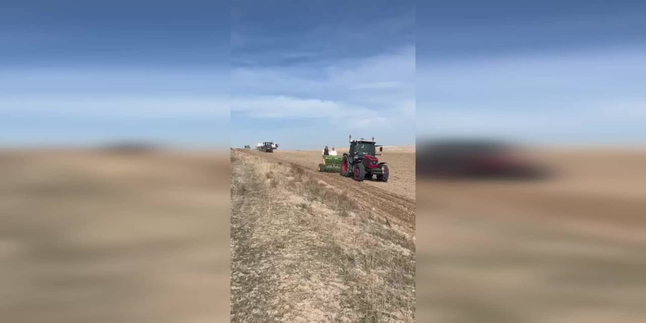 Beylikova Belediyesi hububat ekim çalışmalarına başladı