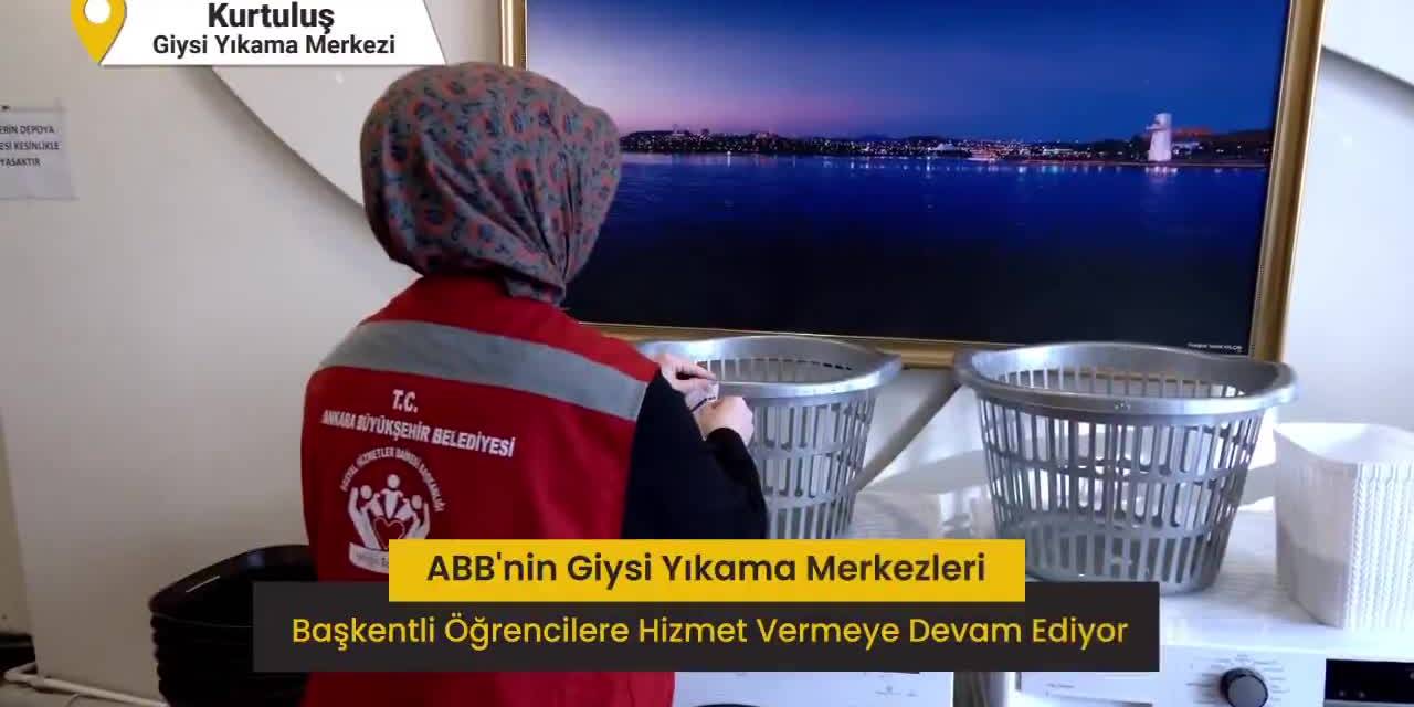 Üniversite Öğrencilerine Ücretsiz Giysi Yıkama Hizmeti