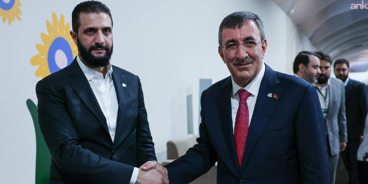 Cumhurbaşkanı Yardımcısı Yılmaz, Suriye Cumhurbaşkanı Şara ile görüştü