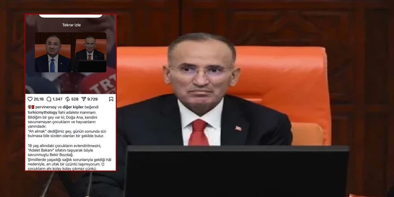 Turizm Bakanı Ersoy'un eşi Bekir Bozdağ'ı eleştiren gönderiyi beğendi: O çocukların ahı kolay çıkmaz