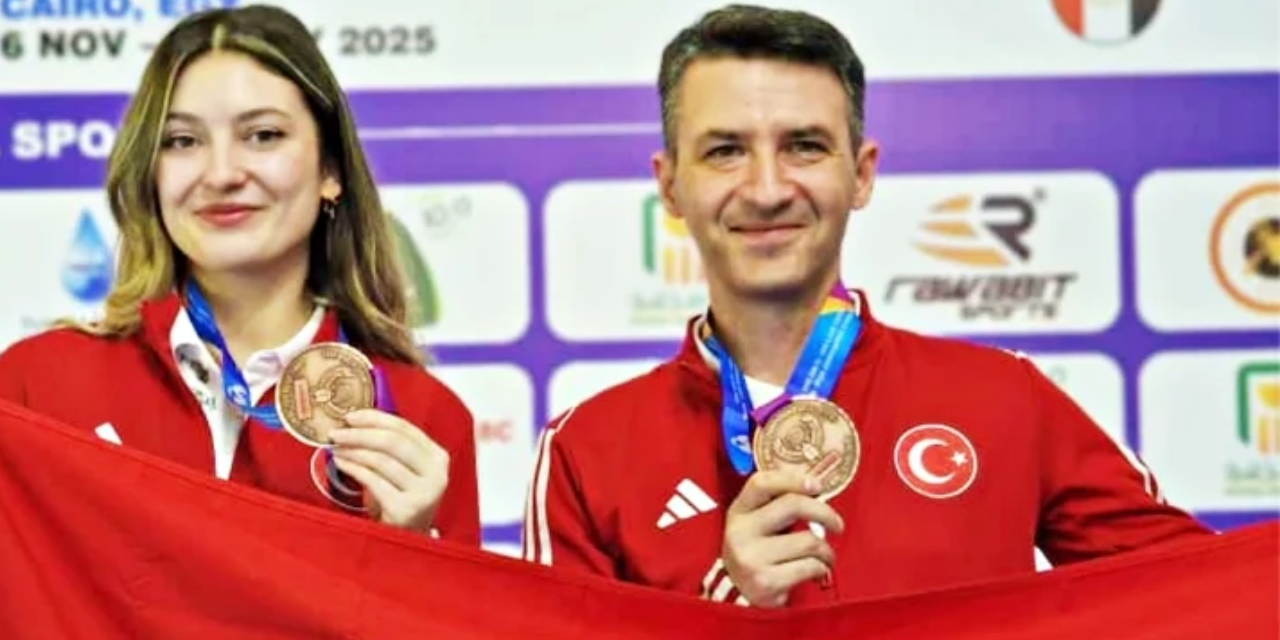 Milli atıcılar Damla Köse ve Mert Nalbant dünya üçüncüsü oldu