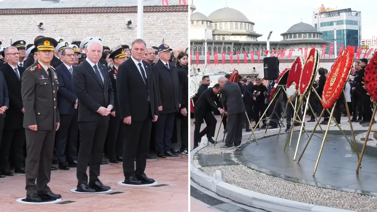 Taksim’deki 10 Kasım anmasında AKP çelenk bırakmadı