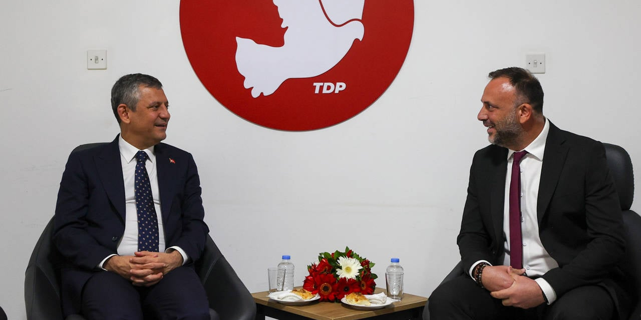 Özgür Özel 42. yıl kutlamaları için KKTC'de: Siyasi parti liderleriyle görüştü