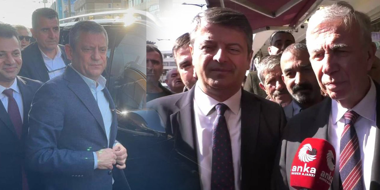 Miting öncesi Özgür Özel ve Mansur Yavaş’tan ziyaretler