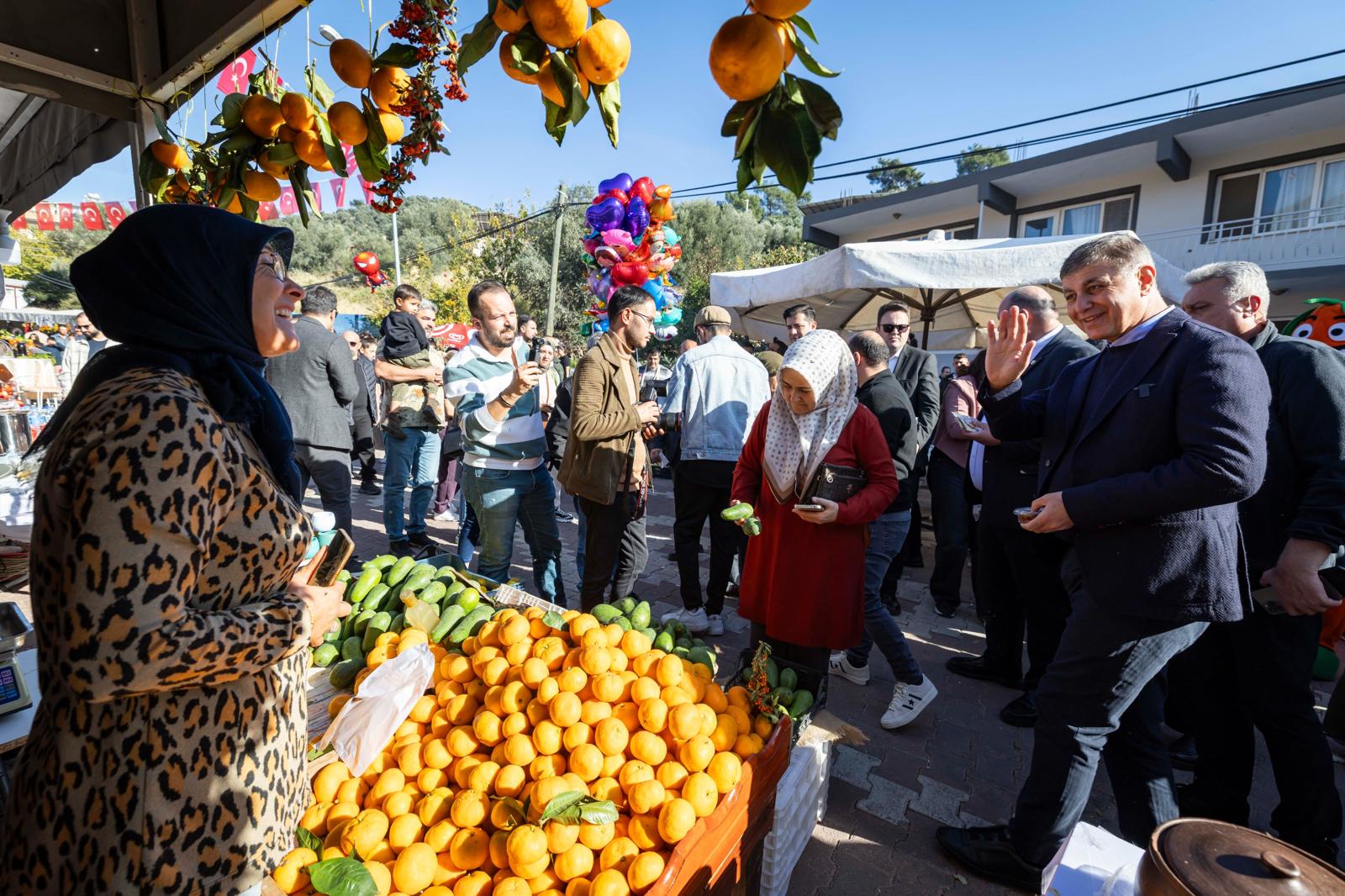 Menderes’te mandalina coşkusu