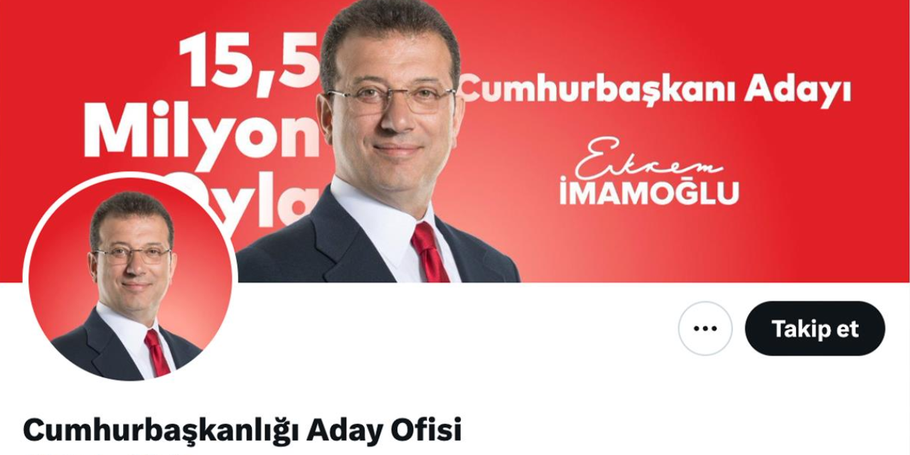 İmamoğlu'nun Cumhurbaşkanlığı Aday Ofisi hesabı kapatıldı