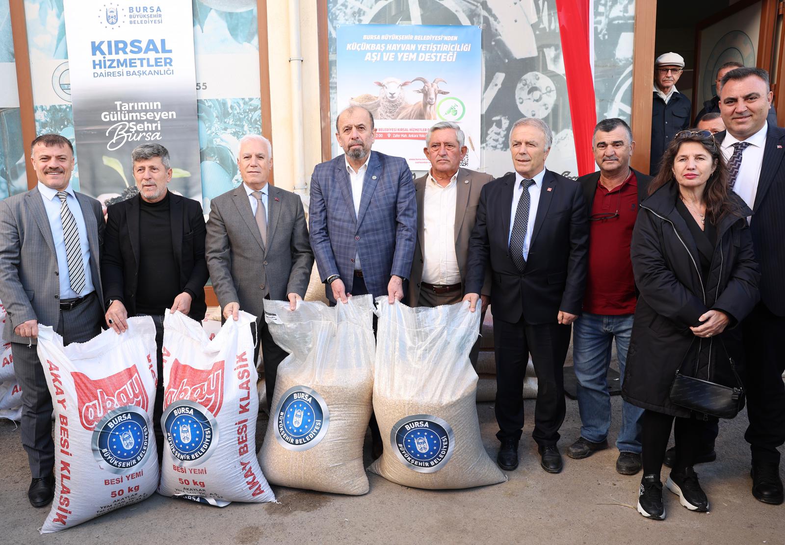 Bursa Büyükşehir’den küçükbaş hayvan yetiştirenlere destek