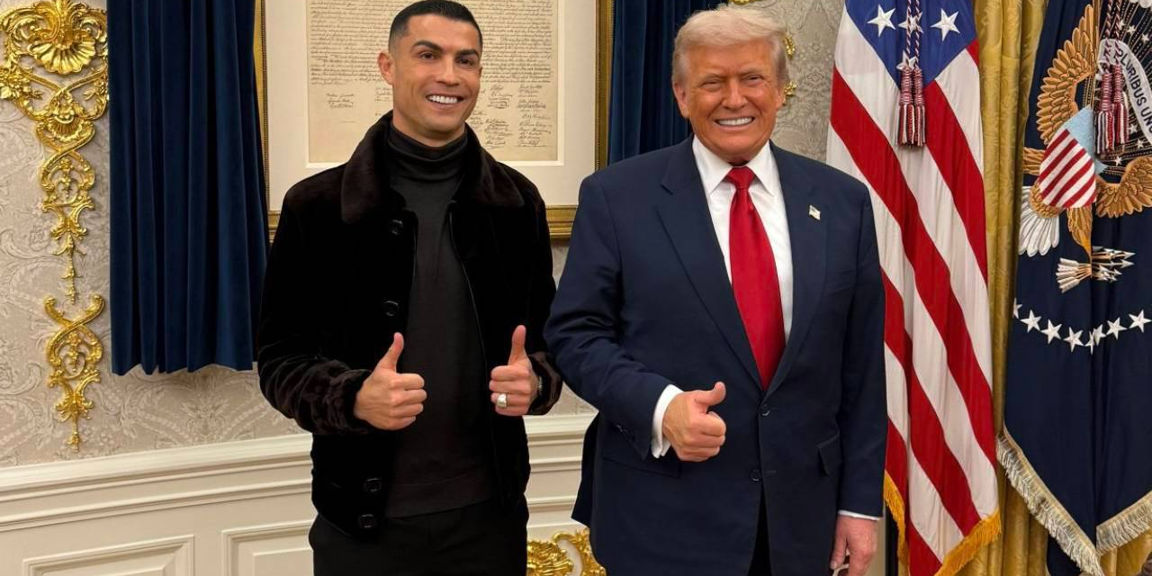 Beyaz Saray'da sürpriz buluşma: Cristiano Ronaldo ve Trump bir arada