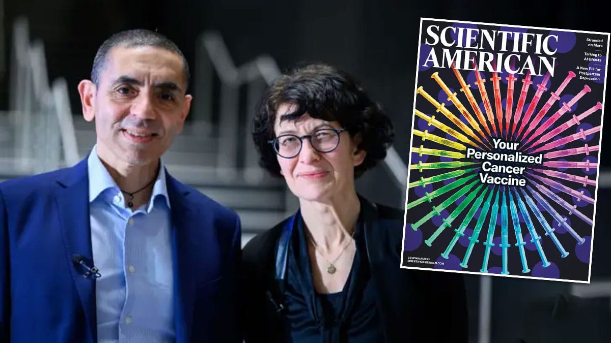 Scientific American kapağına çıktılar: Kişiye özel mRNA aşısı kanseri bitirecek