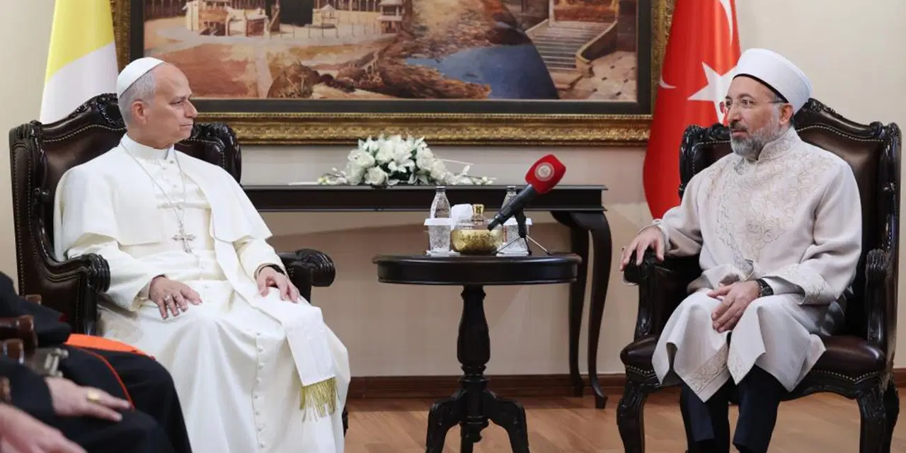 Diyanet İşleri Başkanı Arpaguş, Papa 14. Leo ile görüştü
