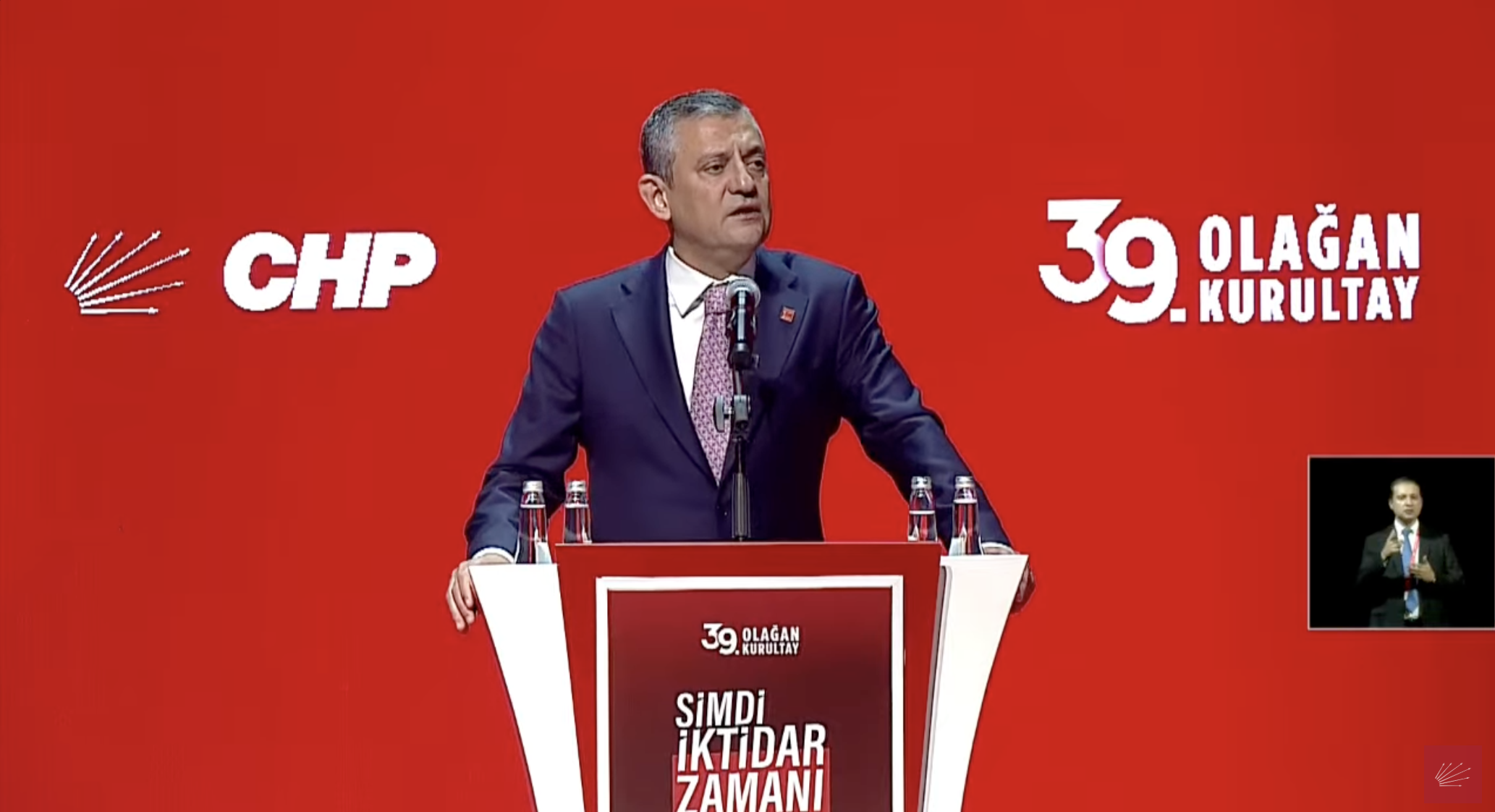 Özgür Özel, CHP 39. Olağan Kurultay'ının açılışını yaptı: "Esas mesele iktidar olmak!"