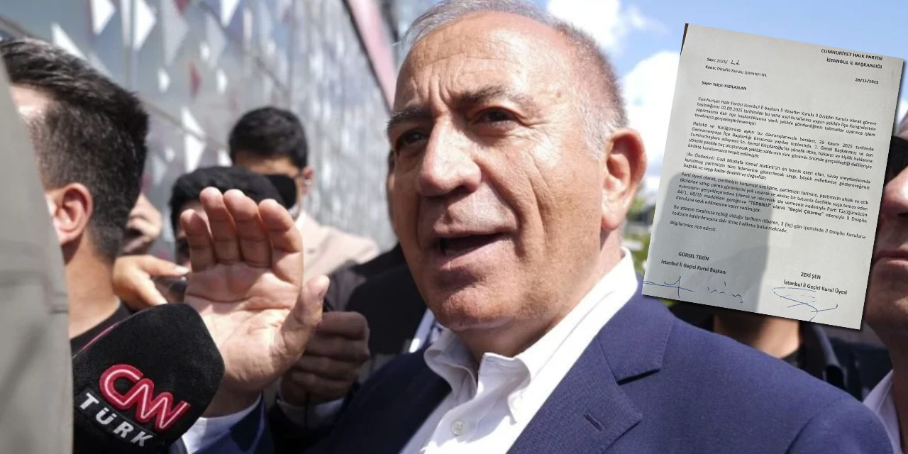 Kayyum Gürsel Tekin CHP ilçe başkanı Kızılaslan’ı disipline sevk etti