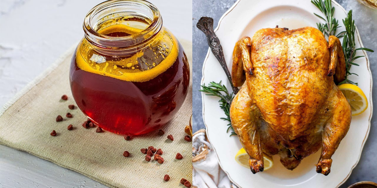 Tavuk yağından lezzet fışkırıyor