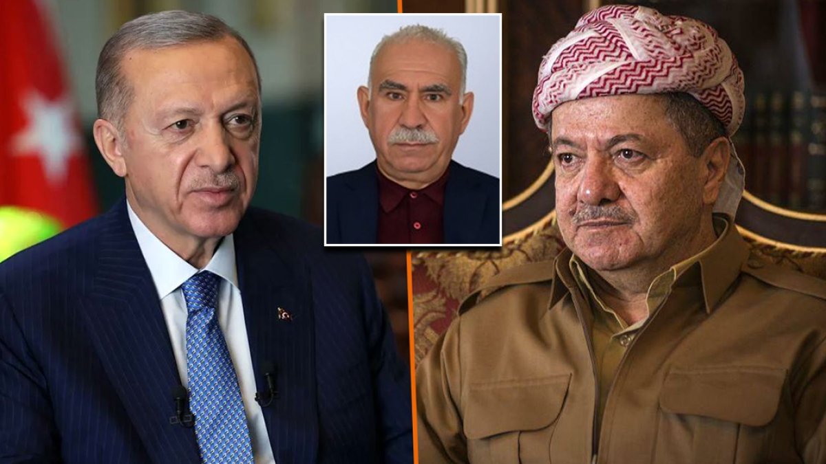Türkiye'ye gelen Mesud Barzani'den Erdoğan ve Öcalan'a teşekkür