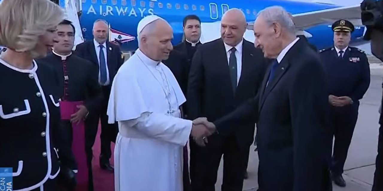 Papa 14. Leo, Türkiye ziyaretinin ardından üç günlük programı için Beyrut’ta