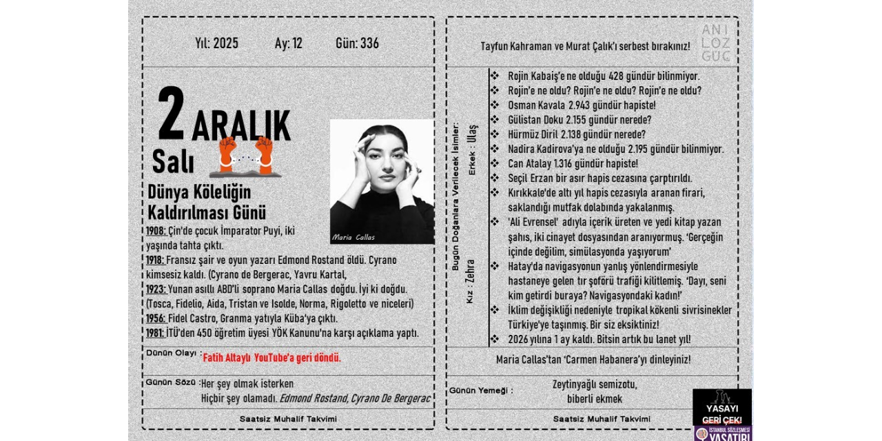 Dünya Köleliğin Kaldırılması Günü