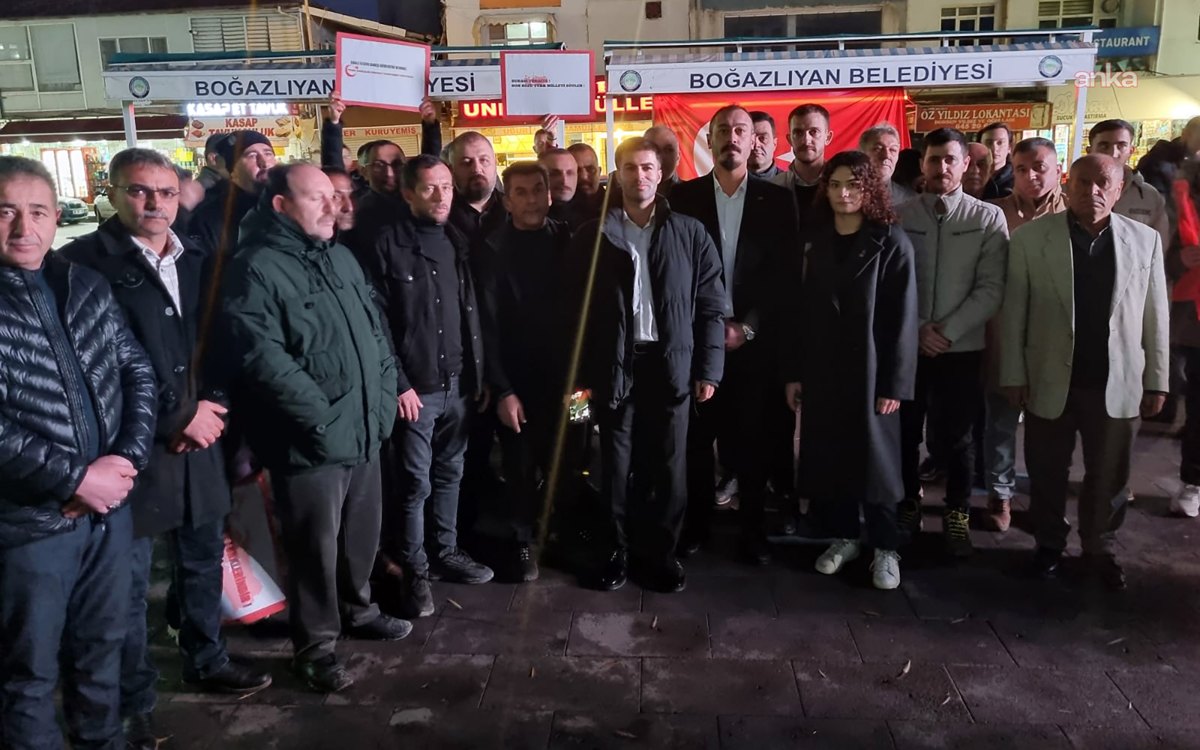 Polis memuru Onur Şener'in açığa alınması memleketi Yozgat'ta protesto edildi