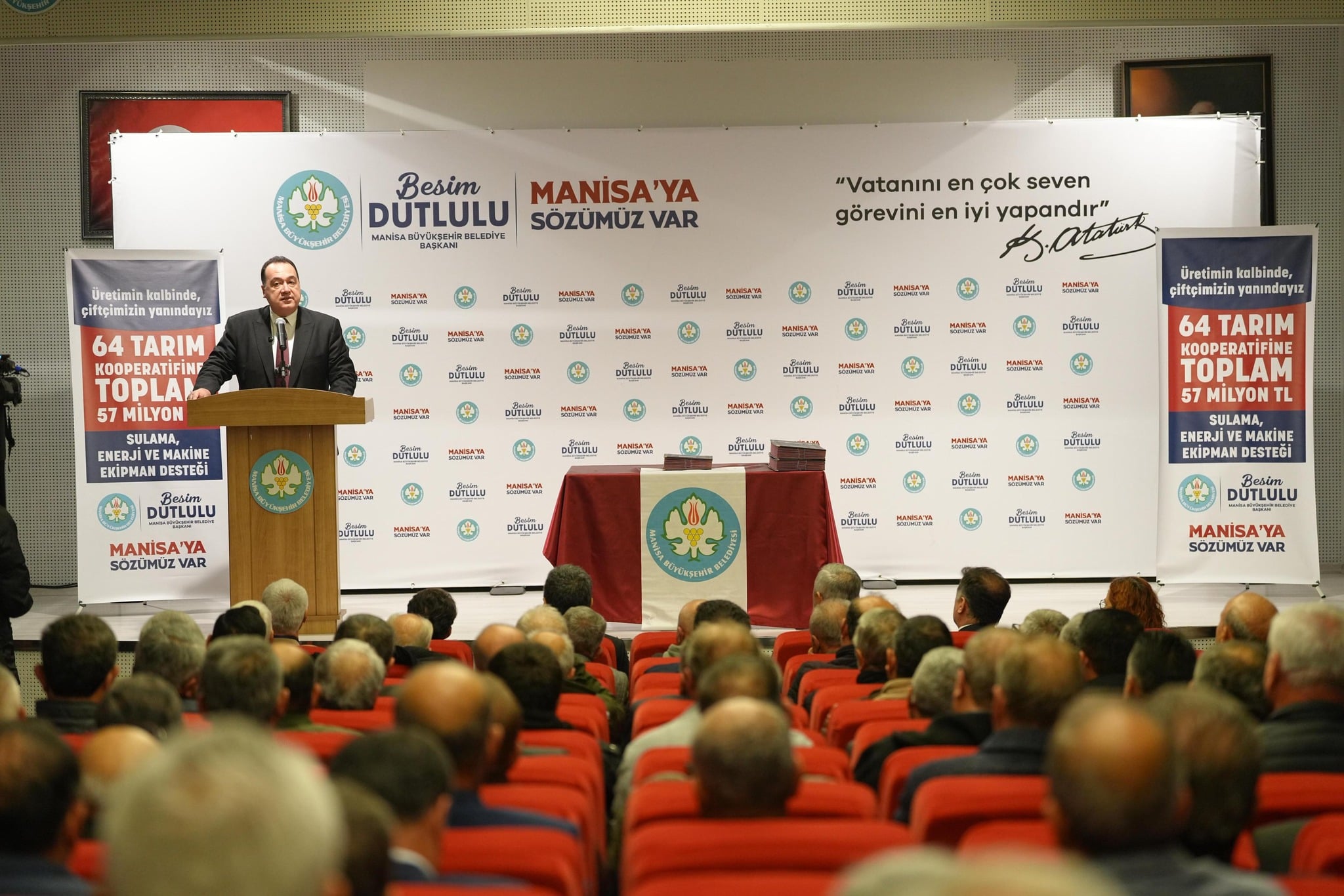 Manisa Büyükşehir Belediyesi, 63 tarım kooperatifine 57 Milyon liralık destek sağladı