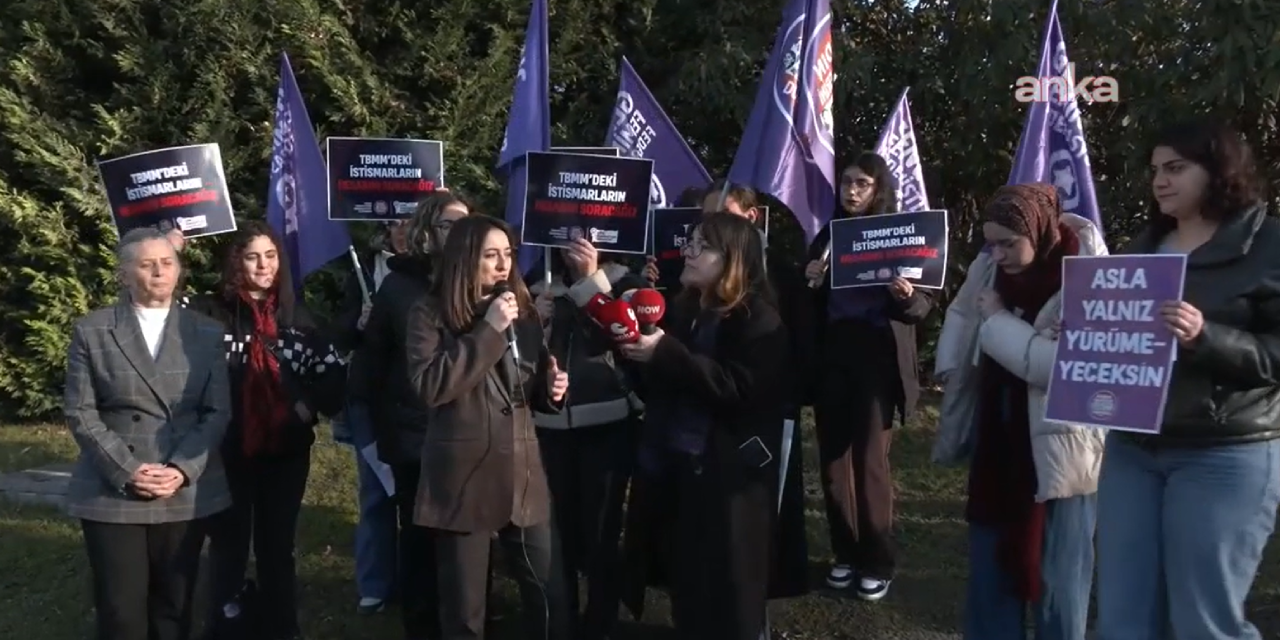 Kadınlar, Meclis önünde cinsel istismarı protesto etti