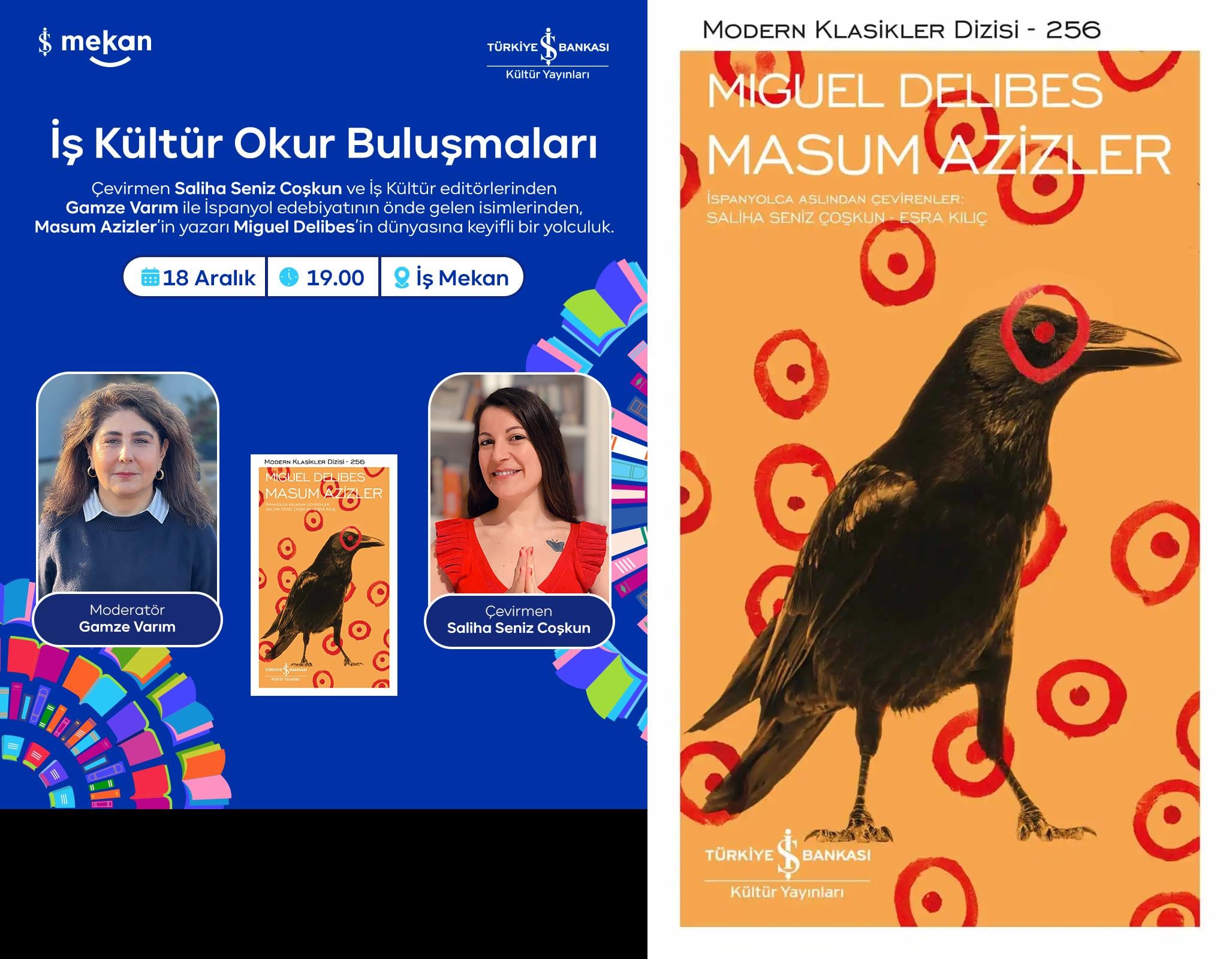 İş Kültür Okur Buluşmaları’nda Miguel Delibes’in ‘Masum Azizler’i konuşulacak