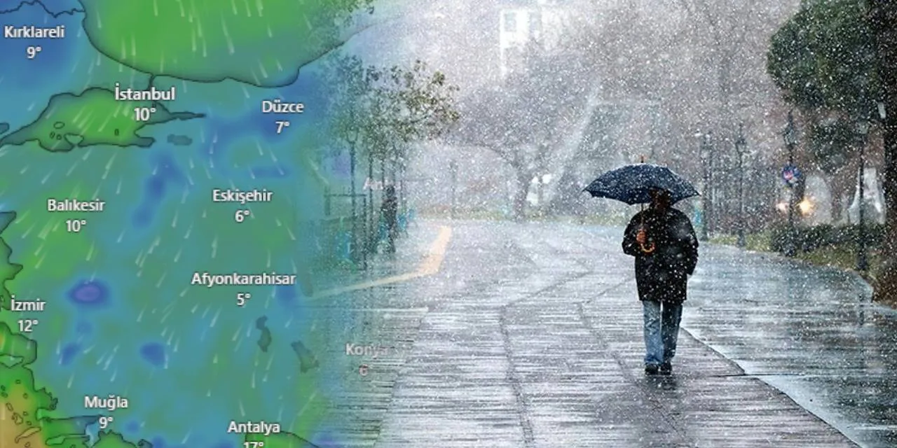 Meteoroloji'nin pazar raporu: Kar ve sağanak uyarısı