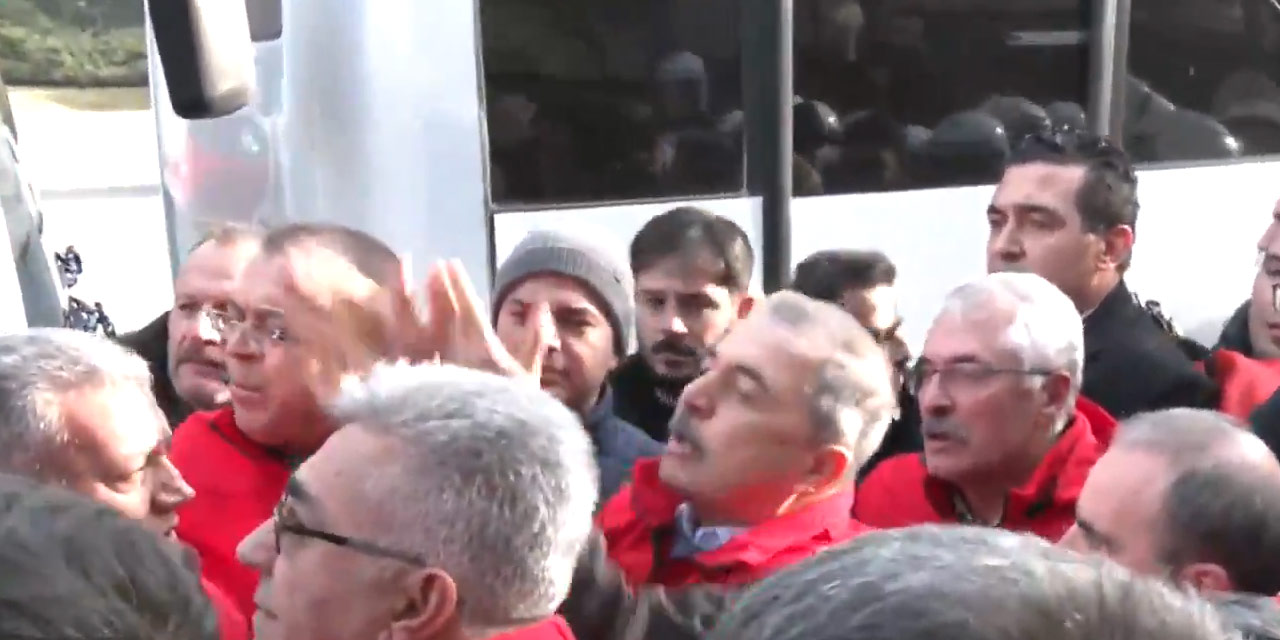 Birleşik Kamu İş'e TBMM önünde eylem: 15 emekçi polis ablukasına alındı