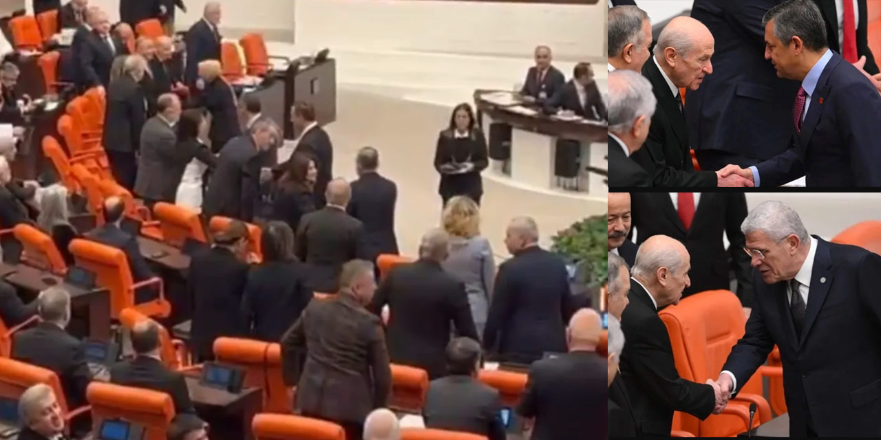 'Bahçeli ile Bakırhan tokalaşmadı' haberinden  sonra video çıktı