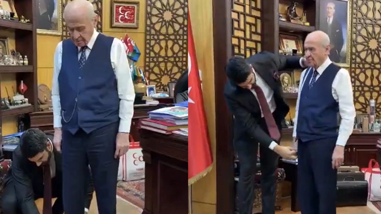 'Kısmetse Olur' programıyla tanınan isim Bahçeli’nin ölçüsünü aldı