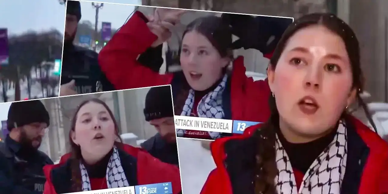 Özgürlüğün ülkesi: ABD'de Venezuela operasyonunu eleştiren kadın canlı yayında gözaltına alındı