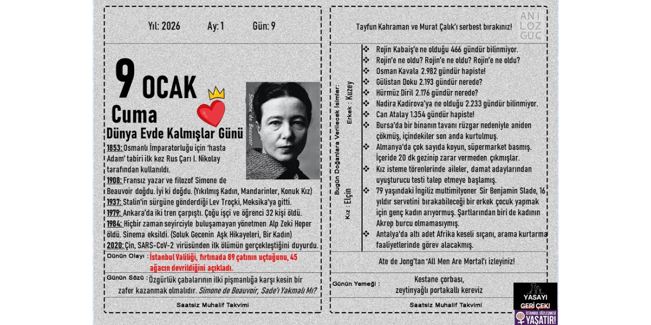 Dünya Evde Kalmışlar Günü