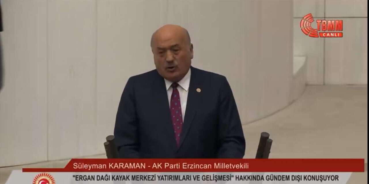 AK Parti Milletvekili Süleyman Karaman’dan Meclis kürsüsünde otel reklamı