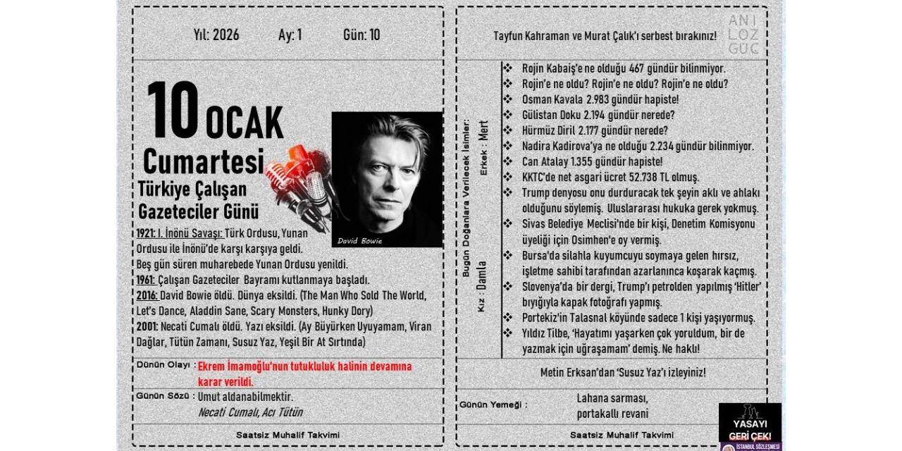 Türkiye Çalışan Gazeteciler Günü