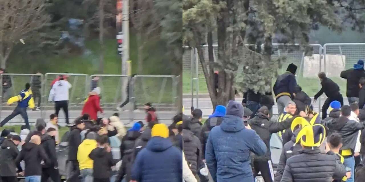 Galatasaray - Fenerbahçe derbisi öncesi kavga çıktı!