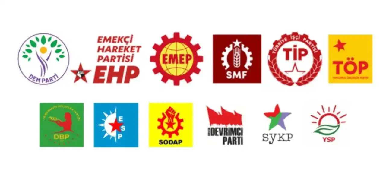 12 siyasi partiden ortak Halep açıklaması