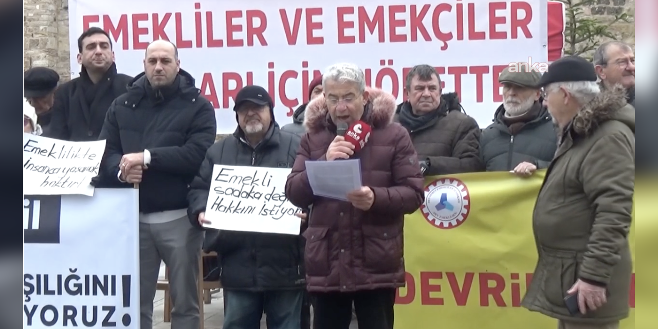 Türkiye'nin en yaşlı ili Sinop'ta emekliler hakları için eylemde