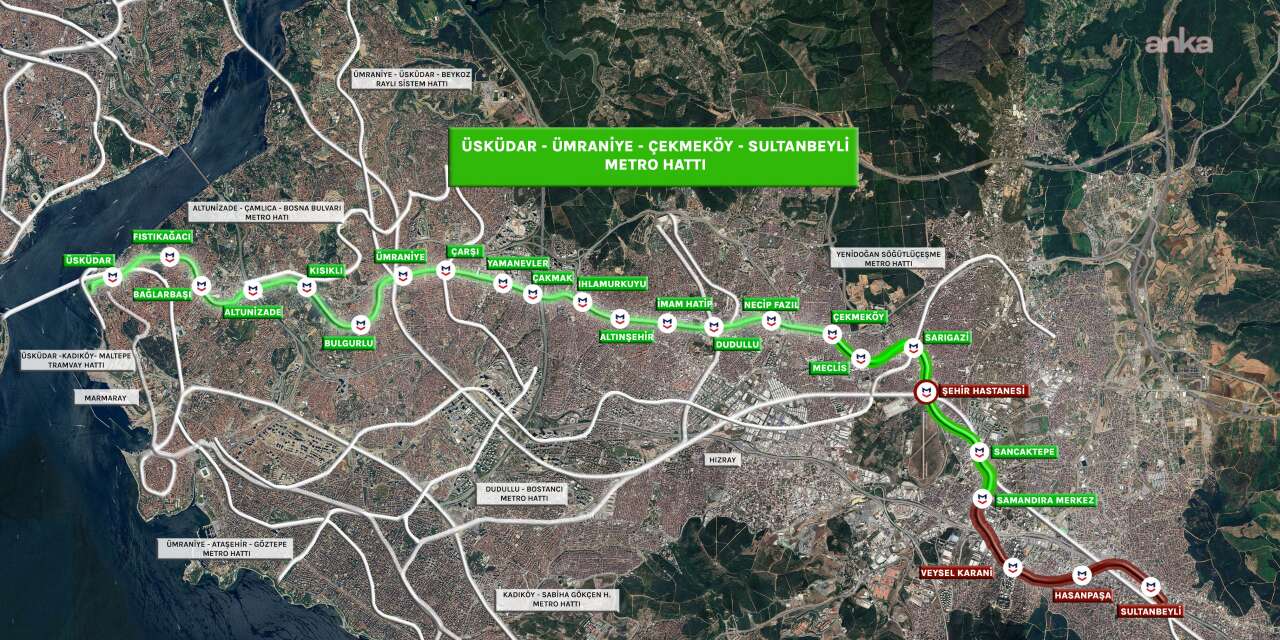 Üsküdar-Sultanbeyli arası metro ile 50 dakikaya düşüyor