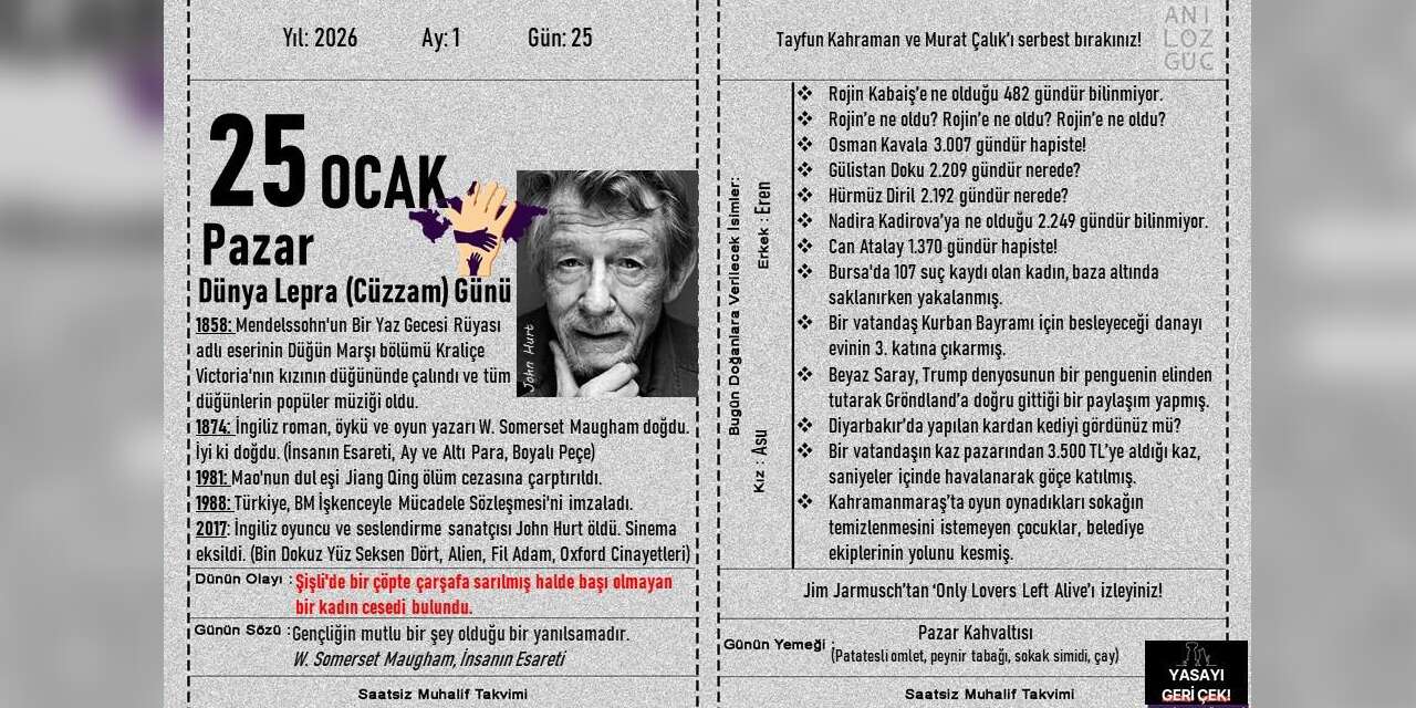 Dünya Lepra (Cüzzam) Günü