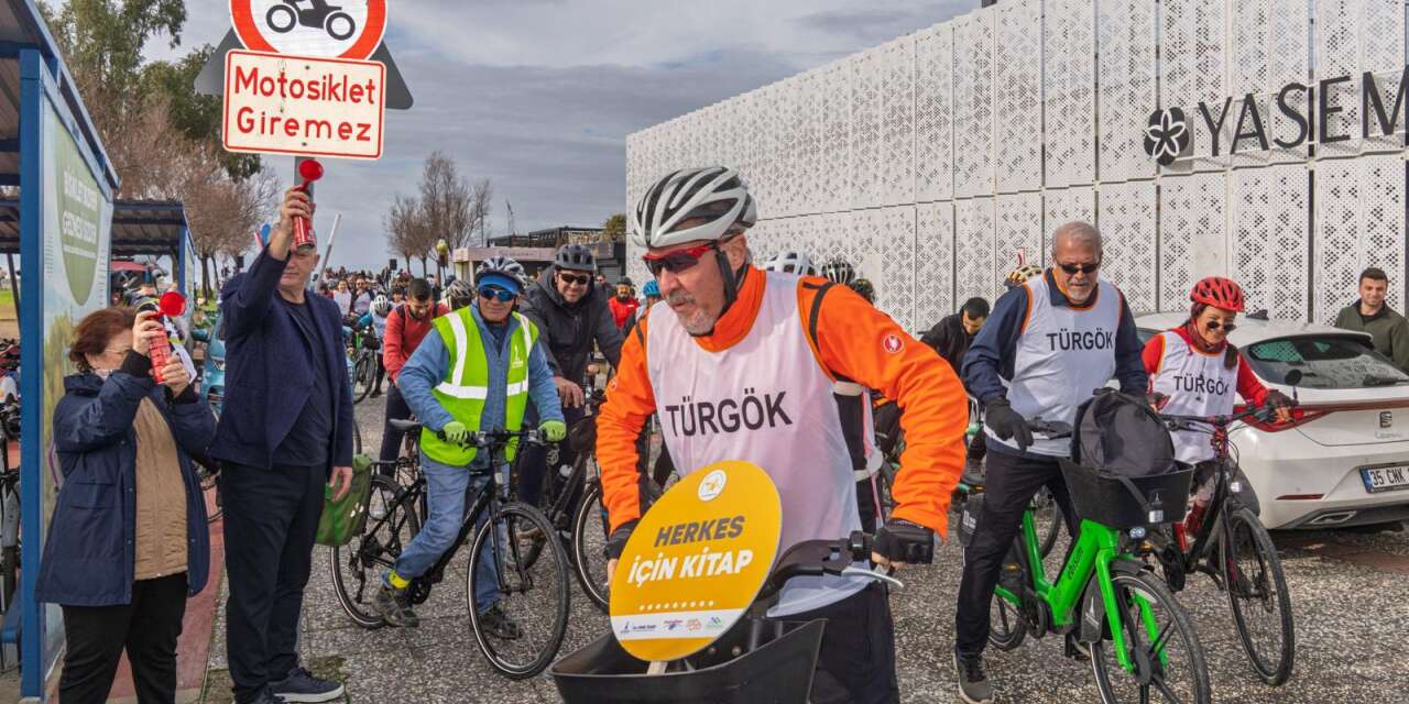 Pedallar, kabartma kitaplar için çevrildi: İzmir’de “Umuda” sürüş