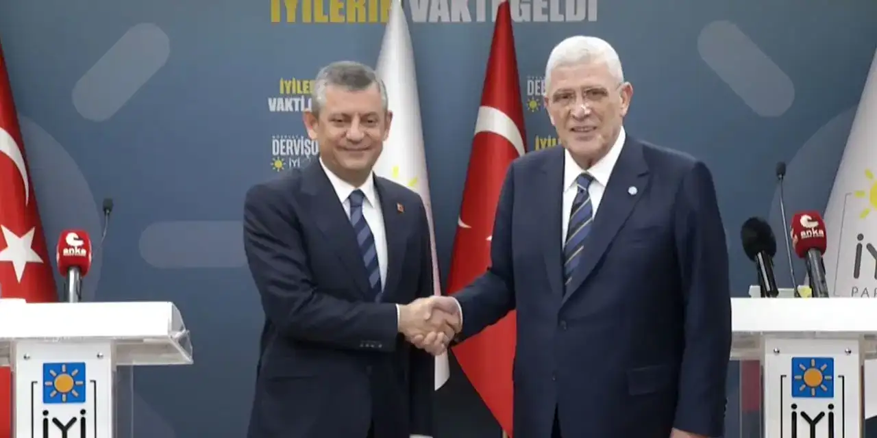 CHP lideri Özgür Özel’den İYİ Parti lideri Dervişoğlu’na ziyaret