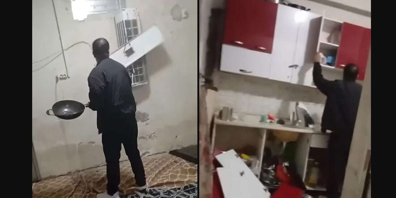 Bu dehşet görüntülerini iki küçük çocuk kayda aldı