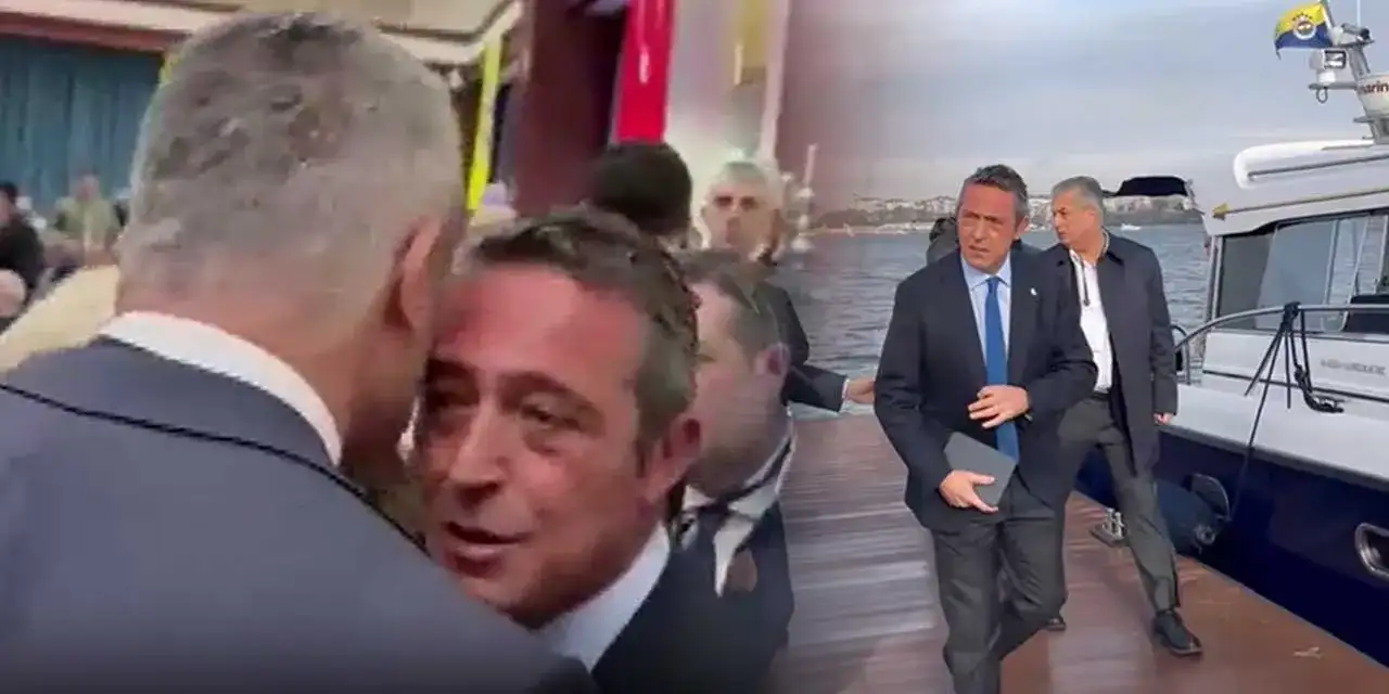 Ali Koç ve Sadettin Saran sarıldı: Tekneden indi