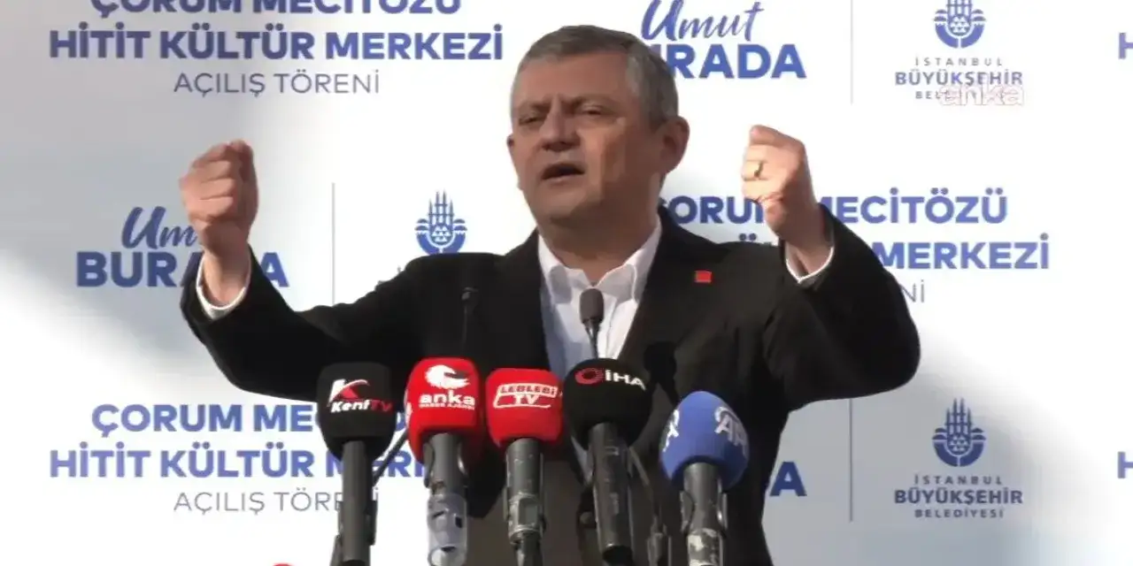 CHP lideri Özgür Özel açılışta konuştu