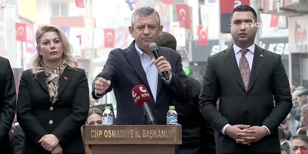 Özgür Özel, Osmaniye'de: “Bir danışman Saray’da demiş ki, ‘Orduyu kışladan çıkarmak kolaydır, geriye sokmak zordur"