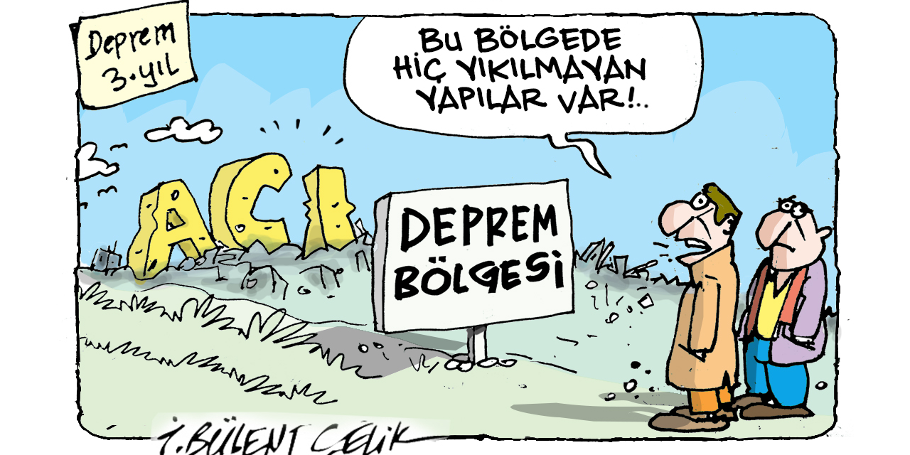 İ. Bülent Çelik'in 6 Şubat 2026 tarihli karikatürü