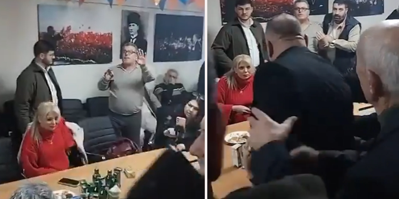 AK Partililer toplantıda birbirine girdi: Teşkilat başkanı, parti üyesine tehditler savurdu