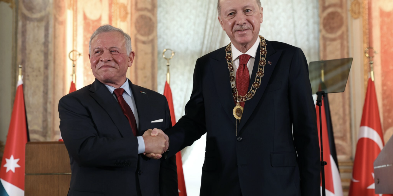 Cumhurbaşkanı Erdoğan'a Ürdün Kralı 2'nci Abdullah'tan "Hüseyin Bin Ali Nişanı"