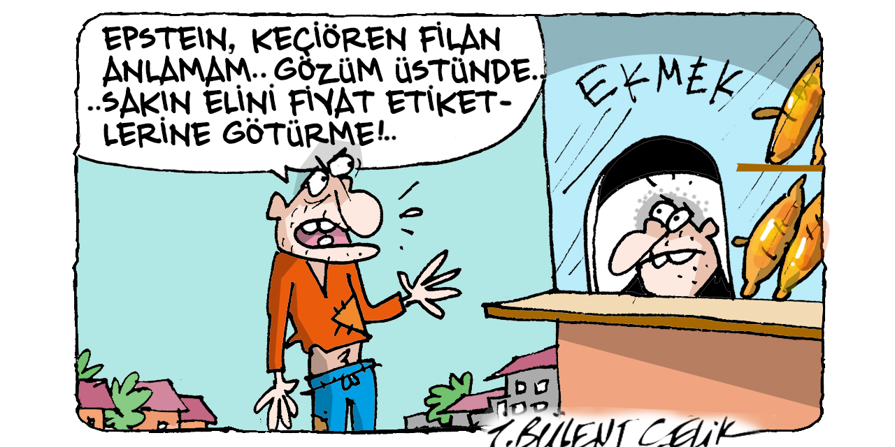 İ. Bülent Çelik'in 10 Şubat 2026 tarihli karikatürü