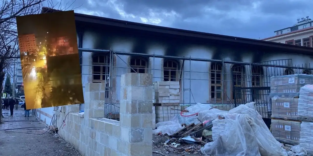 Bahçeli’nin mezun olduğu tarihi okulda yangın