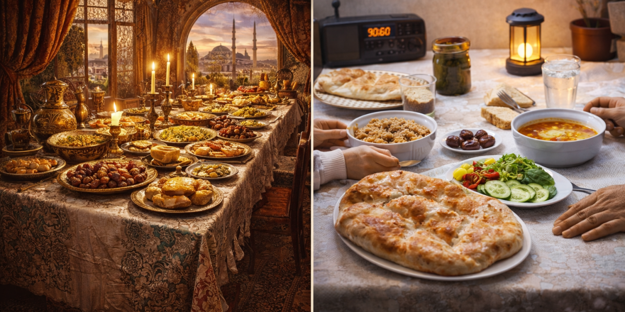 Müzelik olan iftar sofraları
